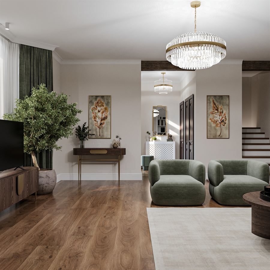Resedinta Olivia — proiect de design interior, Casa familiala · Clasic